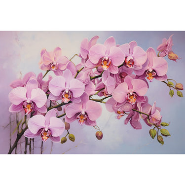 Canvas of Orchids Flowers
